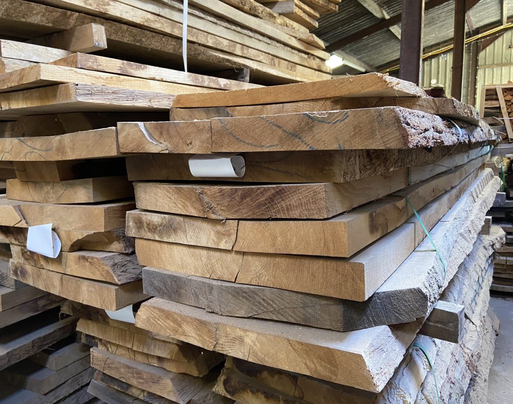 Waney Edge Oak Boards 52mm Live Edge Oak Timports Timber