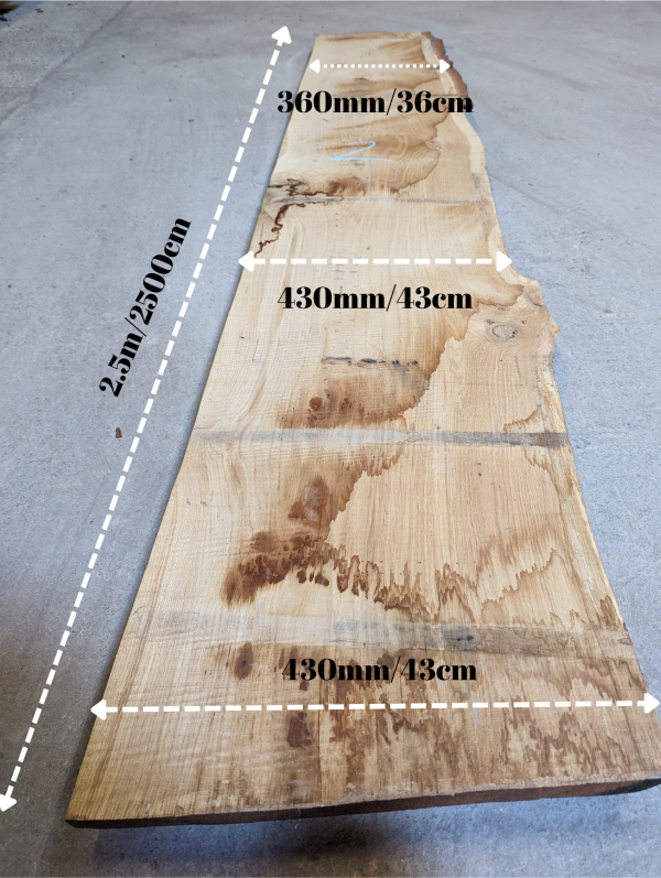 Extra Wide Oak Board From 36cm to 43cm wide